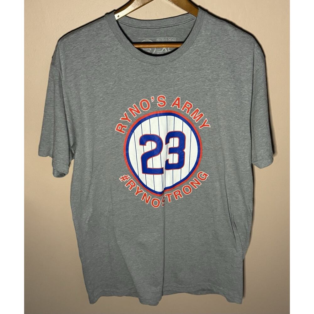 Ryno’s Army Ryne Sandberg Cubs Gray T-Shirt XL